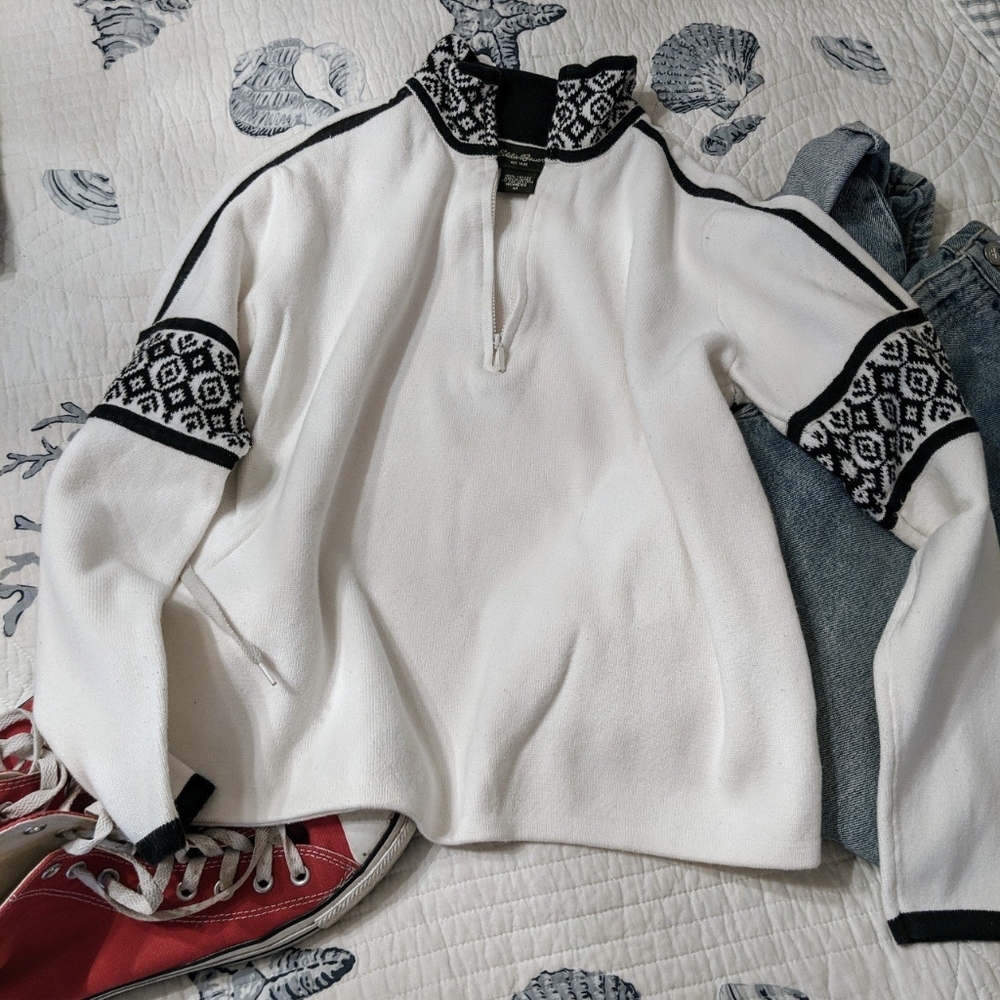 Eddie Bauer cropped sweater